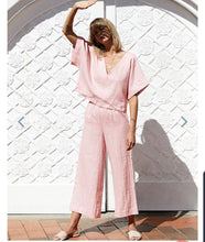 Load image into Gallery viewer, Linen-Blend 2-Pc Pant Set