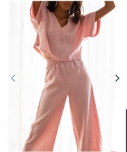 Load image into Gallery viewer, Linen-Blend 2-Pc Pant Set