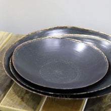 Load image into Gallery viewer, Antique Black Copper Plate - set of 3 - Row & Oak