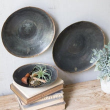 Load image into Gallery viewer, Antique Black Copper Plate - set of 3 - Row & Oak