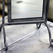 Load image into Gallery viewer, Antique Metal Swivel Vanity Mirror - Row & Oak