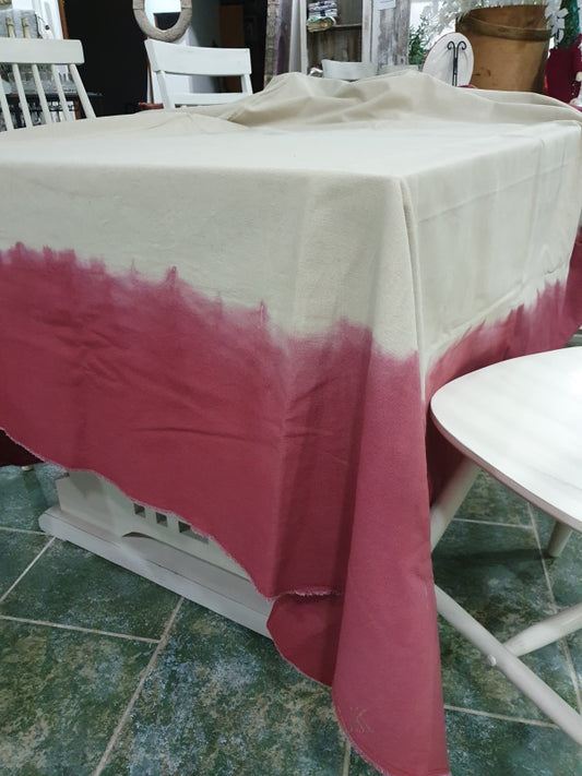 Burgundy/Taupe Ombre Tablecloth