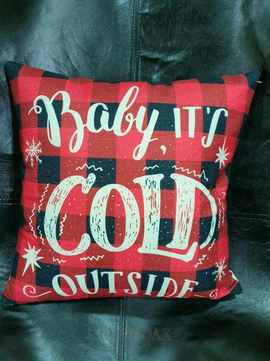 Christmas Cushions Baby Its Cold Outside