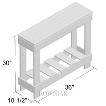 Load image into Gallery viewer, Distressed Wood Console Table - Row & Oak