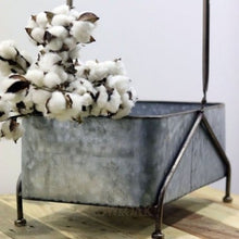 Load image into Gallery viewer, Galvanized Rectangle Planter/tub With Handle