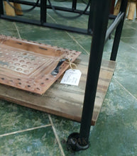 Load image into Gallery viewer, Industrial Wood & Metal Bar Trolley