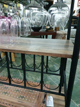 Load image into Gallery viewer, Industrial Wood & Metal Bar Trolley