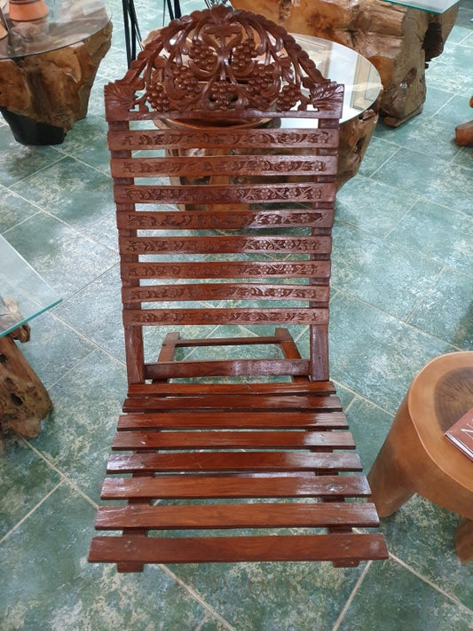 Kashmiri Walnut Carved Chair