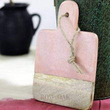 Load image into Gallery viewer, Mauve Marble And Wooden Cutting Board