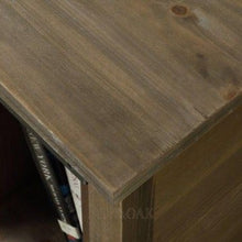 Load image into Gallery viewer, Metal & Wood Distressed Console