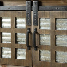Load image into Gallery viewer, Metal & Wood Distressed Console