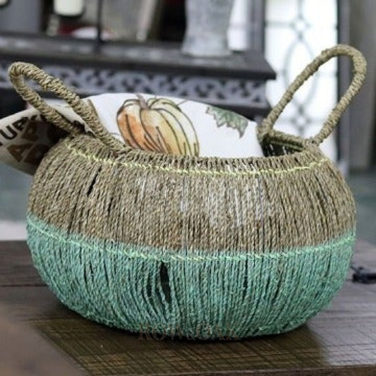 Natural Rope Basket with Handles - Row & Oak