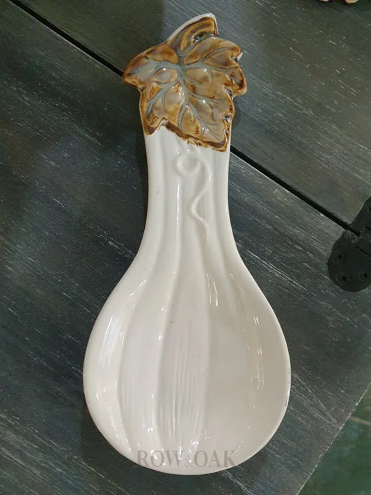 Pumpkin Ceramic Spoon Rest