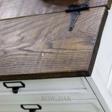Load image into Gallery viewer, Repurposed  Walnut Brown Wooden Coffee Table - Row & Oak