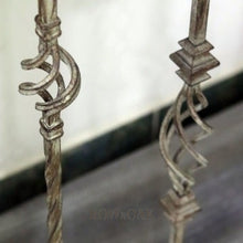 Load image into Gallery viewer, Repurposed Wood and Metal Spindle Console - Grey - Row & Oak