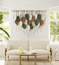 Load image into Gallery viewer, Large 'Leaf' Macrame Wall Hanging