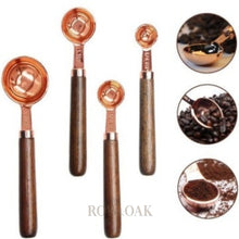 Load image into Gallery viewer, Rose Gold Measuring Spoon Set