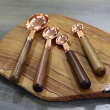 Load image into Gallery viewer, Rose Gold Measuring Spoon Set