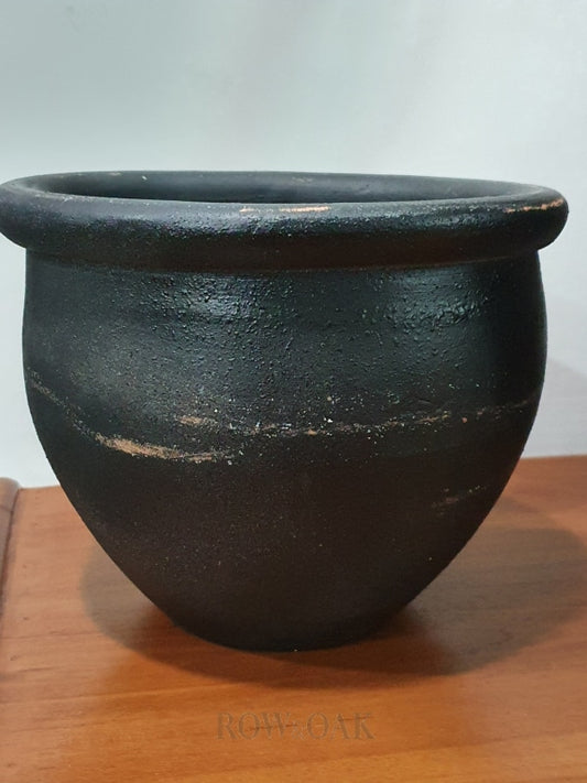Rustic Black Planter Pot