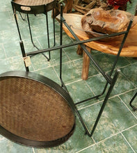 Load image into Gallery viewer, Seagrass & Metal Tables