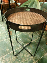 Load image into Gallery viewer, Seagrass & Metal Tables Small