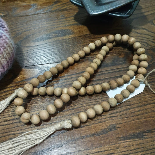 Strand Of Walnut Wood Beads