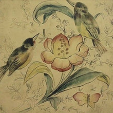 Load image into Gallery viewer, Wooden Tray with Birds and Flowers - Row & Oak