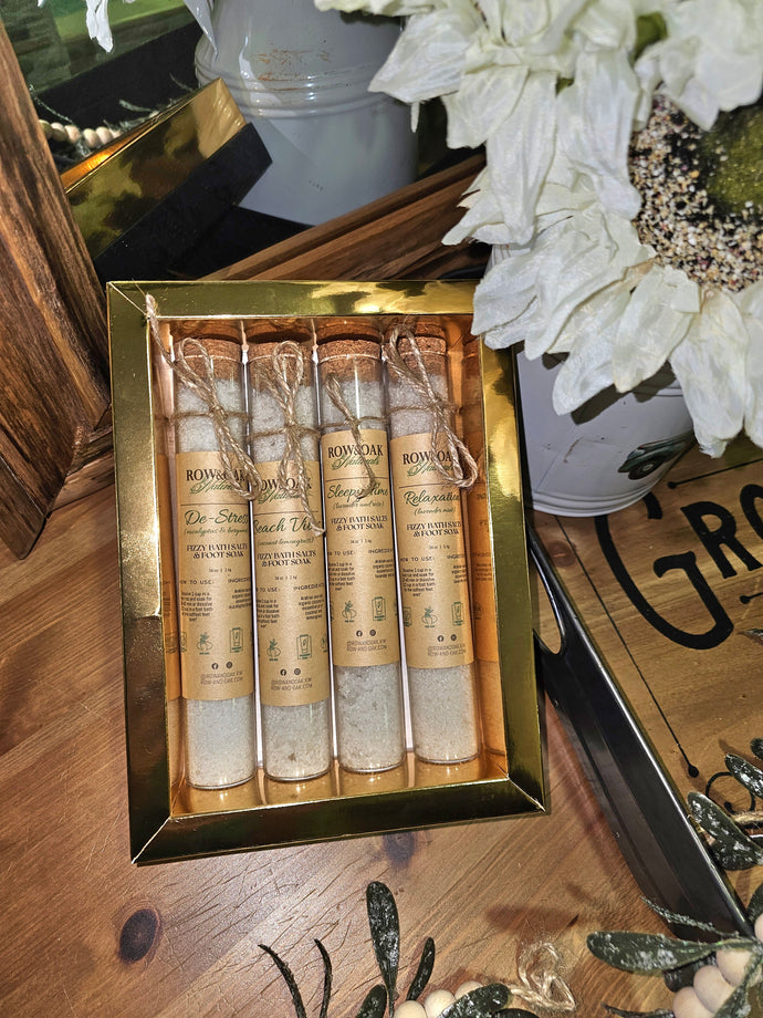 Fizzy Bath Salts Test Tube Gift Box