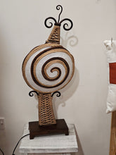 Load image into Gallery viewer, Sisal &amp; Metal Tribal Lamp