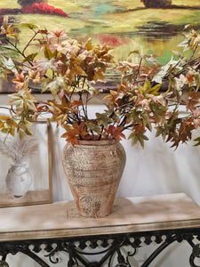 Leaf Imprint Terracotta Planter