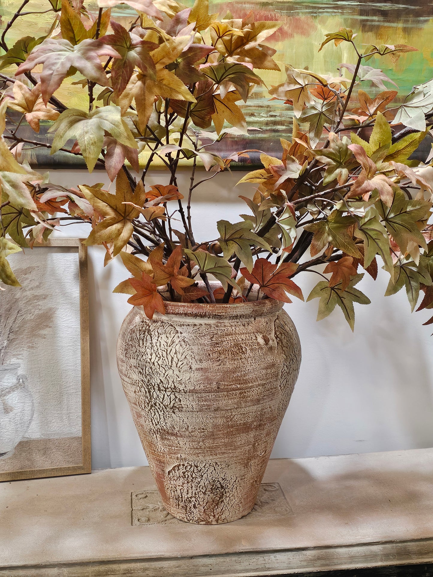 Leaf Imprint Terracotta Planter