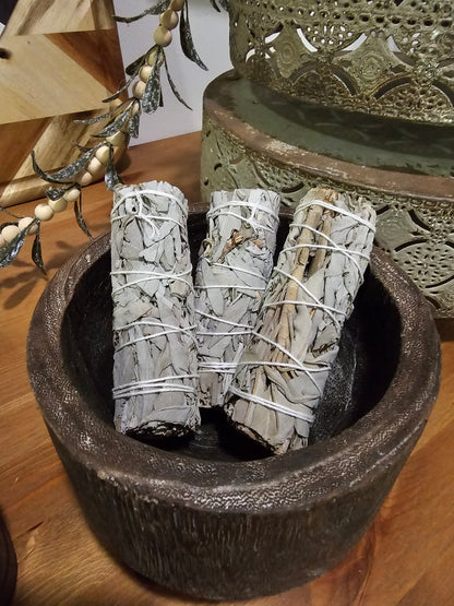 Sage Smudge Sticks with Tray