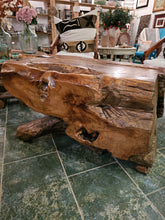 Load image into Gallery viewer, Teak Trunk Coffee Table