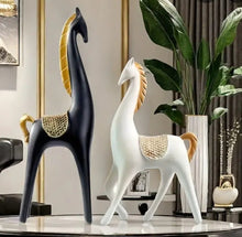 Load image into Gallery viewer, Elegant Horse Figures - Set of Two