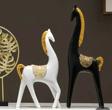 Load image into Gallery viewer, Elegant Horse Figures - Set of Two