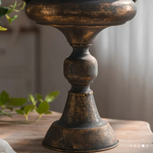 Vintage Metal Flower Vase