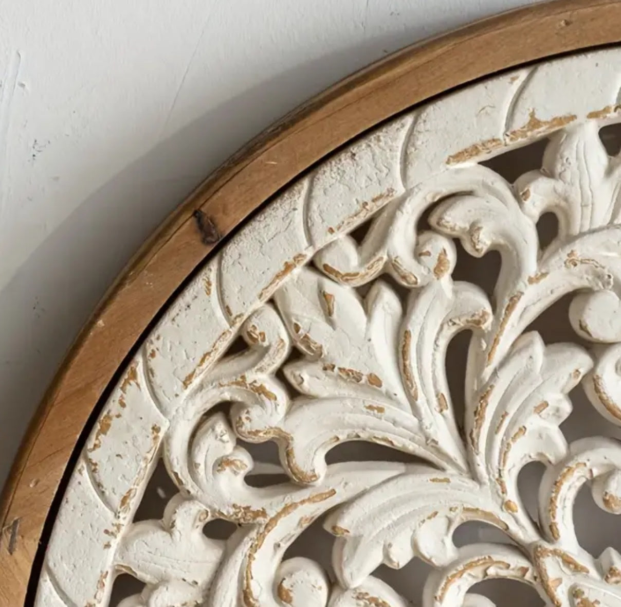 Vintage Wooden Medallion