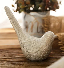 Load image into Gallery viewer, Carved Wood Resin Doves - Set of 2