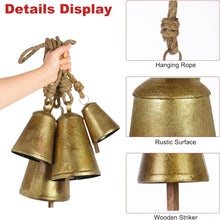 Load image into Gallery viewer, Vintage Metal Cow Bells - Set of 4