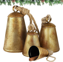 Load image into Gallery viewer, Vintage Metal Cow Bells - Set of 4