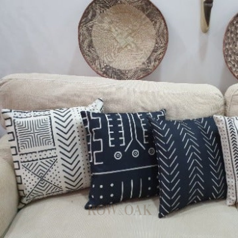 African Mud Cloth-Style Cushions