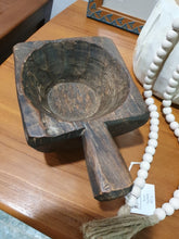 Load image into Gallery viewer, Antique Hand-Carved Wood Bowl