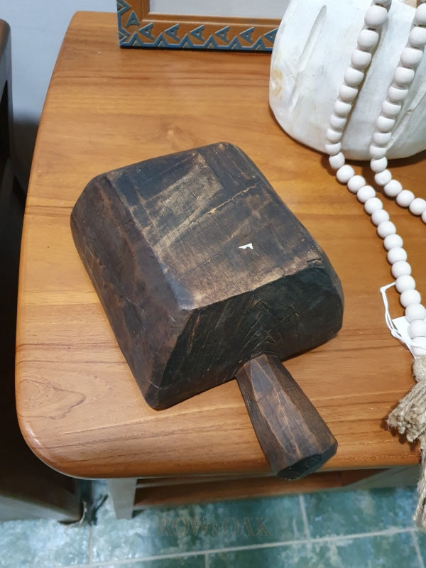 Antique Hand-Carved Wood Bowl