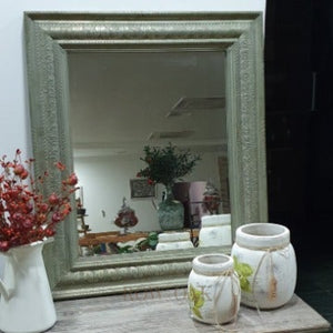 Antique Metal Mirror