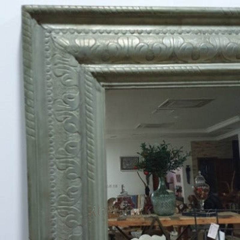 Antique Metal Mirror