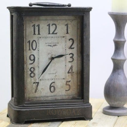 Antique Railroad Clock - Steam Punk style - Row & Oak