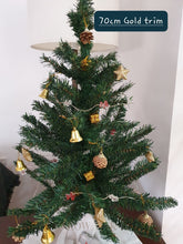 Load image into Gallery viewer, Artificial Tree With Trim &amp; Lights Gold