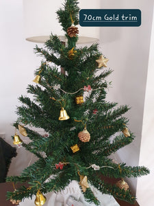 Artificial Tree With Trim & Lights Gold