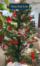 Load image into Gallery viewer, Artificial Tree With Trim &amp; Lights Red