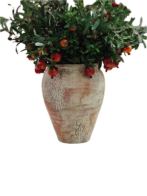 Leaf Imprint Terracotta Planter